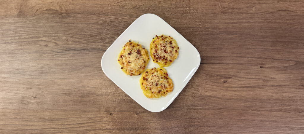 Mini Kloßteig-Flammkuchen