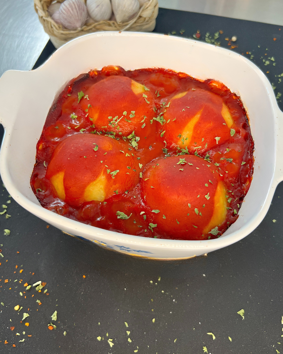 Tomate-Kloß-Auflauf – Herzhaft, saftig & voller Geschmack!